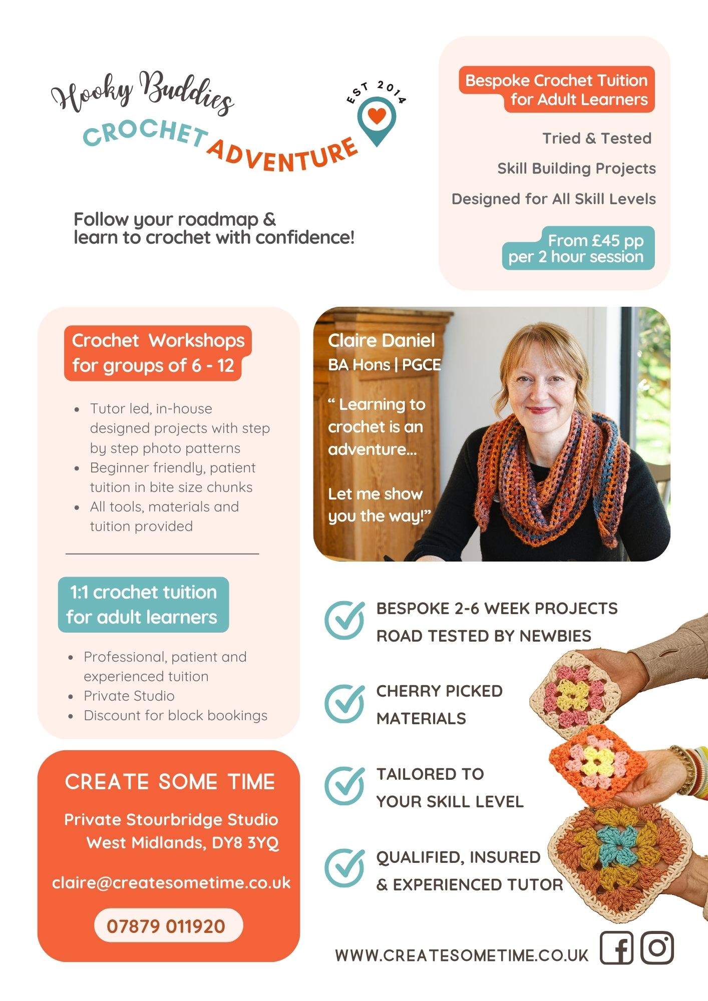 Create Some Time - Hooky Buddies Crochet Classes